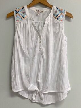 INSPIRE SLEEVELESS BOHO TOP - MEDIUM (PM)